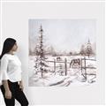 Picture of Animal in winter _GroupedProduct_Square_Canvas_