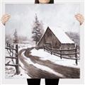 Picture of WInter road _GroupedProduct_Square_Canvas_