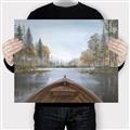 Picture of Lake Boat I  _GroupedProduct_Rectangle_Landscape_Canvas_