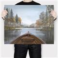 Picture of Lake Boat I  _GroupedProduct_Rectangle_Landscape_Canvas_
