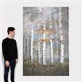 Picture of White Birches In Fall _GroupedProduct_Rectangle_Portrait_Canvas_