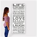 Picture of Life Is Too Short I _GroupedProduct_Panel_Portrait_Canvas_