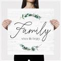 Picture of Family Where Life Begins I _GroupedProduct_Square_Canvas_