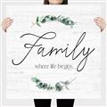 Picture of Family Where Life Begins I _GroupedProduct_Square_Canvas_