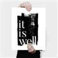 Picture of It is Well black background _GroupedProduct_Rectangle_Portrait_Canvas_