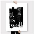 Picture of It is Well black background _GroupedProduct_Rectangle_Portrait_Canvas_