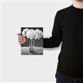 Picture of White Hydrangea jar _GroupedProduct_Rectangle_Portrait_Canvas_