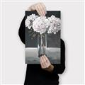 Picture of White Hydrangea jar _GroupedProduct_Rectangle_Portrait_Canvas_