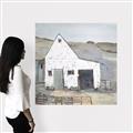 Picture of Barn with fence _GroupedProduct_Square_Canvas_