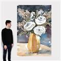 Picture of White Flower In Vase I _GroupedProduct_Rectangle_Portrait_Canvas_