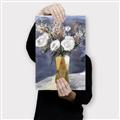 Picture of White Flower In Vase II _GroupedProduct_Rectangle_Portrait_Canvas_