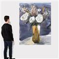 Picture of White Flower In Vase II _GroupedProduct_Rectangle_Portrait_Canvas_
