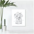 Picture of Drawing Flower V _GroupedProduct_Rectangle_Portrait_Canvas_