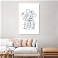Picture of Drawing Flower V _GroupedProduct_Rectangle_Portrait_Canvas_