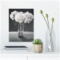 Picture of White Hydrangea jar _GroupedProduct_Rectangle_Portrait_Canvas_