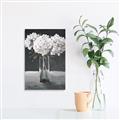 Picture of White Hydrangea jar _GroupedProduct_Rectangle_Portrait_Canvas_