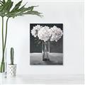 Picture of White Hydrangea jar _GroupedProduct_Rectangle_Portrait_Canvas_