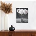 Picture of White Hydrangea jar _GroupedProduct_Rectangle_Portrait_Canvas_