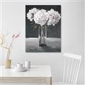 Picture of White Hydrangea jar _GroupedProduct_Rectangle_Portrait_Canvas_