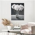 Picture of White Hydrangea jar _GroupedProduct_Rectangle_Portrait_Canvas_