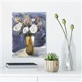 Picture of White Flower In Vase II _GroupedProduct_Rectangle_Portrait_Canvas_