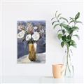 Picture of White Flower In Vase II _GroupedProduct_Rectangle_Portrait_Canvas_