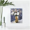 Picture of White Flower In Vase II _GroupedProduct_Rectangle_Portrait_Canvas_