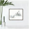 Picture of Cute cat _GroupedProduct_Rectangle_Landscape_Canvas_Framed_