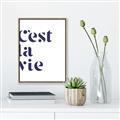 Picture of Cest La Vie II _GroupedProduct_Rectangle_Portrait_Canvas_Framed_