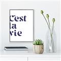 Picture of Cest La Vie II _GroupedProduct_Rectangle_Portrait_Canvas_Framed_