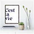 Picture of Cest La Vie II _GroupedProduct_Rectangle_Portrait_Canvas_Framed_