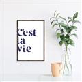 Picture of Cest La Vie II _GroupedProduct_Rectangle_Portrait_Canvas_Framed_