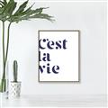 Picture of Cest La Vie II _GroupedProduct_Rectangle_Portrait_Canvas_Framed_