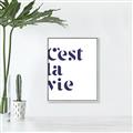 Picture of Cest La Vie II _GroupedProduct_Rectangle_Portrait_Canvas_Framed_