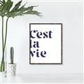 Picture of Cest La Vie II _GroupedProduct_Rectangle_Portrait_Canvas_Framed_