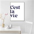 Picture of Cest La Vie II _GroupedProduct_Rectangle_Portrait_Canvas_Framed_