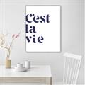 Picture of Cest La Vie II _GroupedProduct_Rectangle_Portrait_Canvas_Framed_