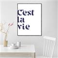 Picture of Cest La Vie II _GroupedProduct_Rectangle_Portrait_Canvas_Framed_