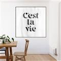 Picture of Cest La Vie III _GroupedProduct_Square_Canvas_Framed_