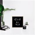 Picture of Cest La Vie IV _GroupedProduct_Square_Canvas_Framed_
