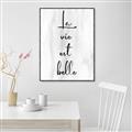 Picture of La Vie Est Belle _GroupedProduct_Rectangle_Portrait_Canvas_Framed_