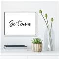 Picture of Je Taime _GroupedProduct_Rectangle_Landscape_Canvas_Framed_