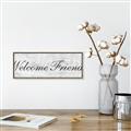 Picture of Welcome Friends I _GroupedProduct_Panel_Landscape_Canvas_Framed_