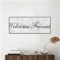 Picture of Welcome Friends I _GroupedProduct_Panel_Landscape_Canvas_Framed_