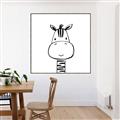 Picture of Sketch Animal  II  _GroupedProduct_Square_Canvas_Framed_