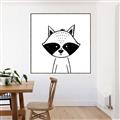 Picture of Sketch Animal  VIII _GroupedProduct_Square_Canvas_Framed_