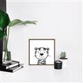 Picture of Sketch Animal  III _GroupedProduct_Square_Canvas_Framed_