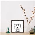 Picture of Sketch Animal  III _GroupedProduct_Square_Canvas_Framed_