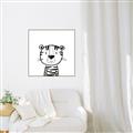 Picture of Sketch Animal  III _GroupedProduct_Square_Canvas_Framed_