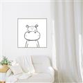 Picture of Sketch Animal  IV _GroupedProduct_Square_Canvas_Framed_